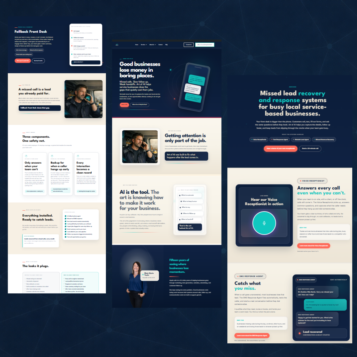 Example website page built and checked using the Art of AI Website Build and QA System